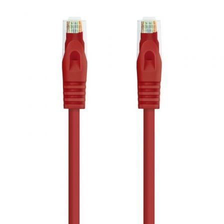 Cable de Red RJ45 UTP Nanocable 10.20.1800-L25-R Cat.6A/ LSZH/ 25cm/ Rojo